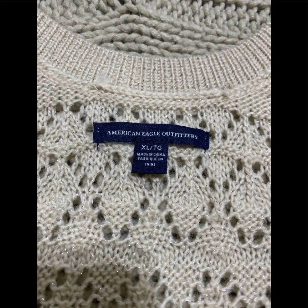 NWOT American Eagle Outfitters Open Knit Long Line Sweater
